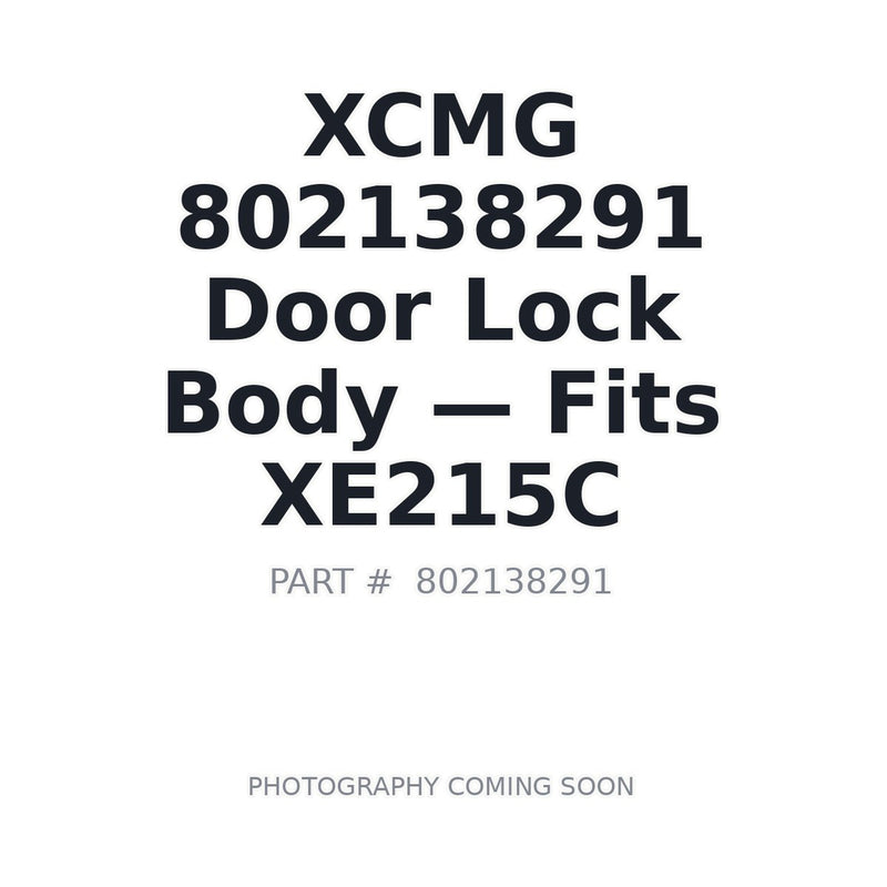 802138291 XCMG Cab Door Locks