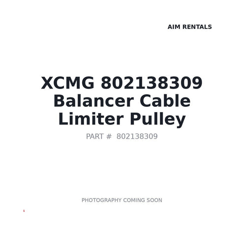 Genuine XCMG 802138309 Pulley XE215C XE235C Excavator