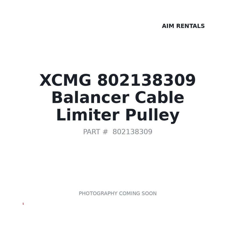 Genuine XCMG 802138309 Pulley XE215C XE235C Excavator