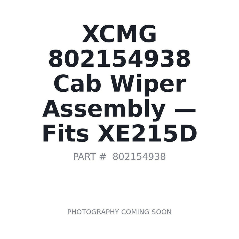 802154938 XCMG Cab Wiper Assemblies