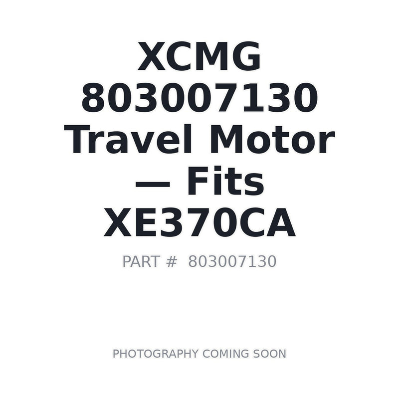 XCMG 803007130 Final Drive Travel Motor Assembly for XE370 excavator