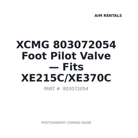 XCMG 803072054 Foot Pilot Valve PVD8P6027 for XE215D XE370CA Excavator