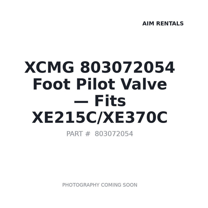 XCMG 803072054 PVD8P6027 pilot valve product image