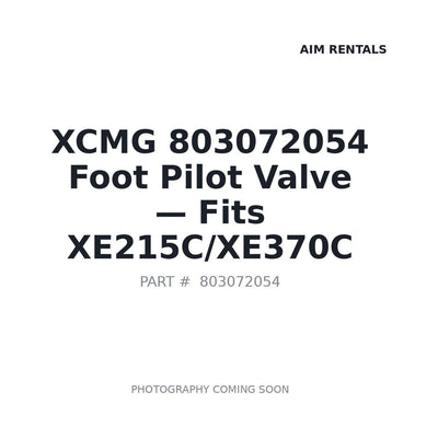 803072054 XCMG Hydraulic Valves