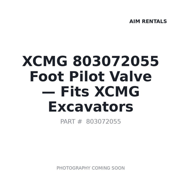 803072055 XCMG Hydraulic Valves