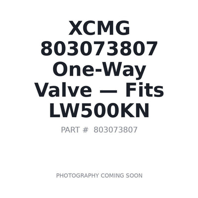 803073807 XCMG Hydraulic Valves