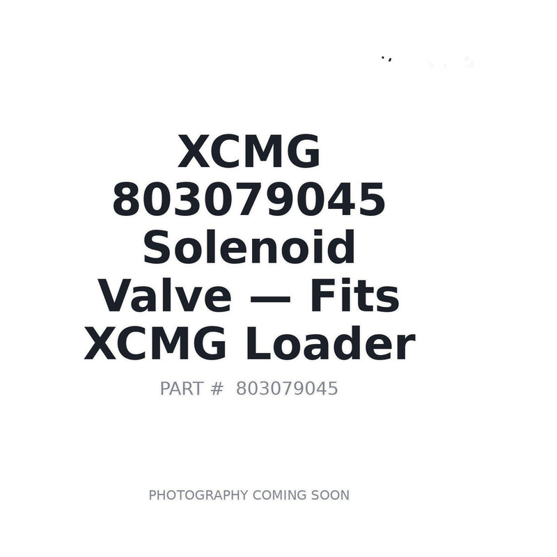 XCMG 803079045 Solenoid Directional Valve for XCMG wheel loader