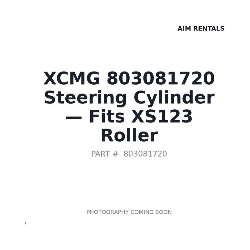 XCMG 803081720 Steering Cylinder for XS123 XS143J vibratory road rollers