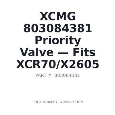 803084381 XCMG Hydraulic Valves