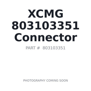 803103351 Connector by XCMG | Only 1 Left BC