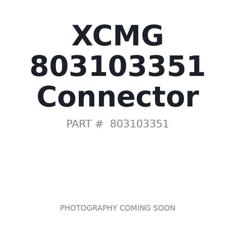 XCMG 803103351 Hydraulic Connector for GR2605 Motor Grader