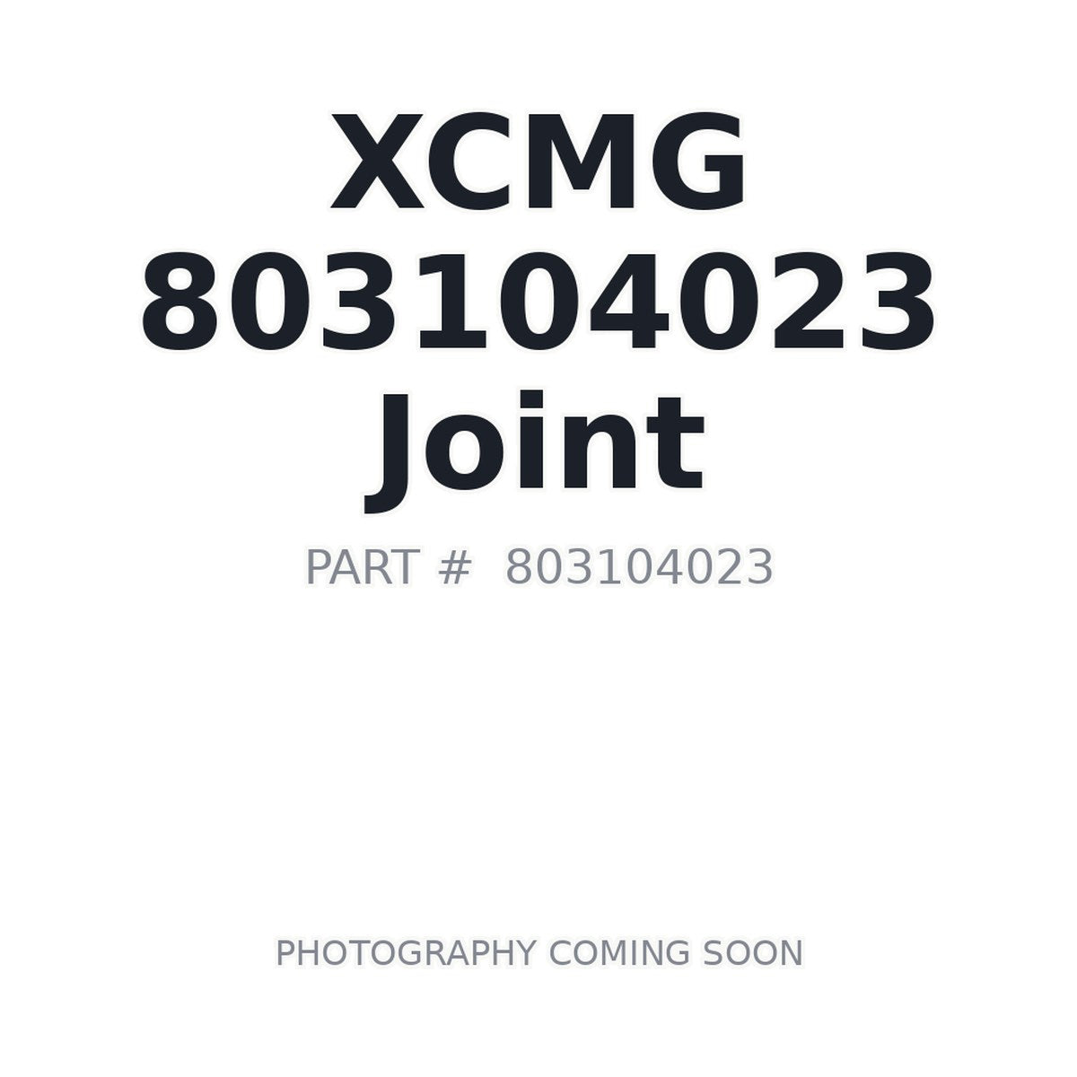 803104023 XCMG Joint