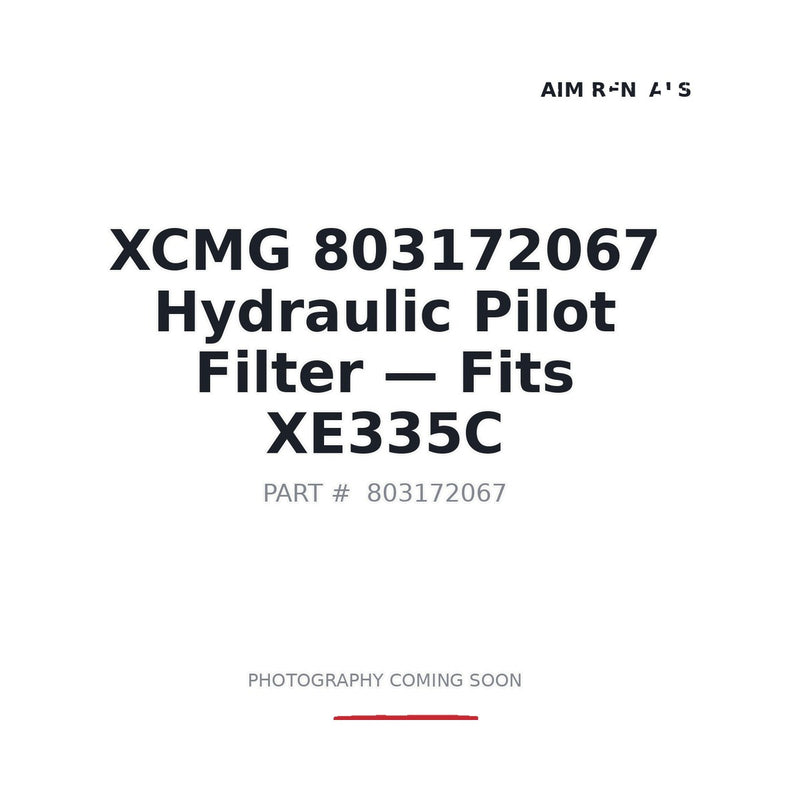 803172067 XCMG Filters