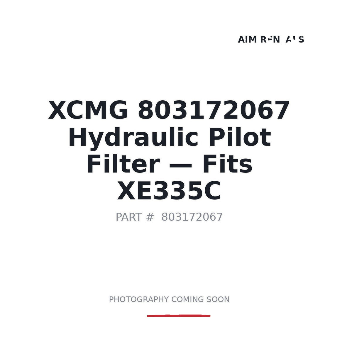 803172067 XCMG Filters
