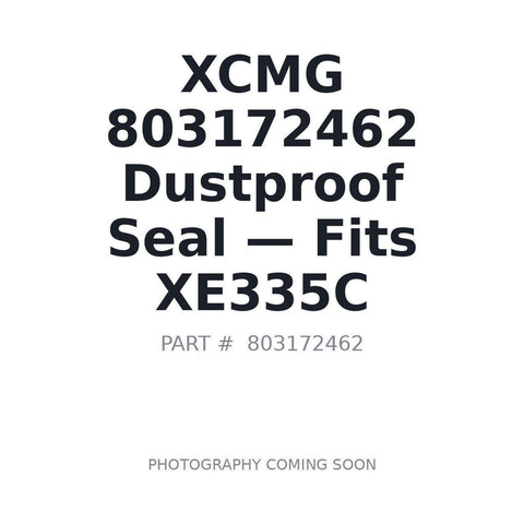 XCMG 803172462 Hydraulic Dustproof Seal for XE335C Excavator