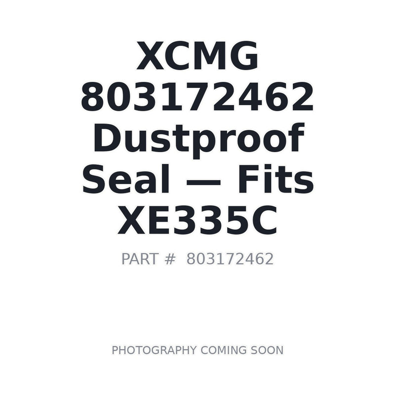 XCMG 803172462 Hydraulic Dustproof Seal for XE335C Excavator