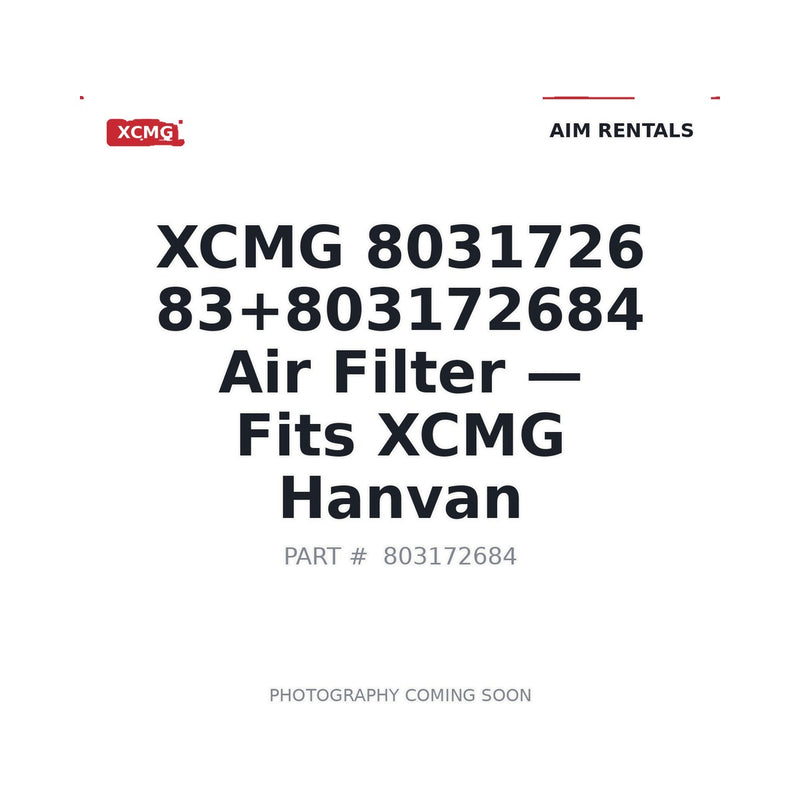 Genuine XCMG 803172684 Air Filter KWL-040D03 for Hanvan XE470D