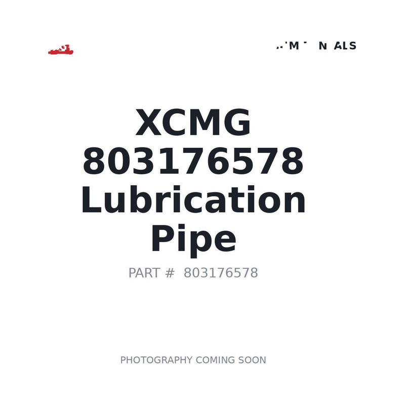 XCMG 803176578 Lubrication Tube for XE335C XE370CA excavator