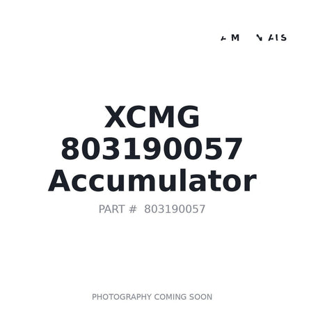 Genuine XCMG 803190057 Hydraulic Accumulator for GR180 Brake System