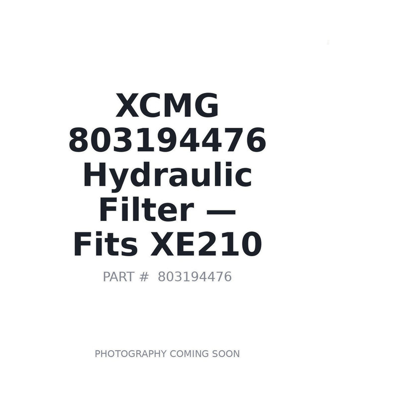 Genuine XCMG 803194476 Hydraulic Suction Filter 5-Micron XE210 Excavator
