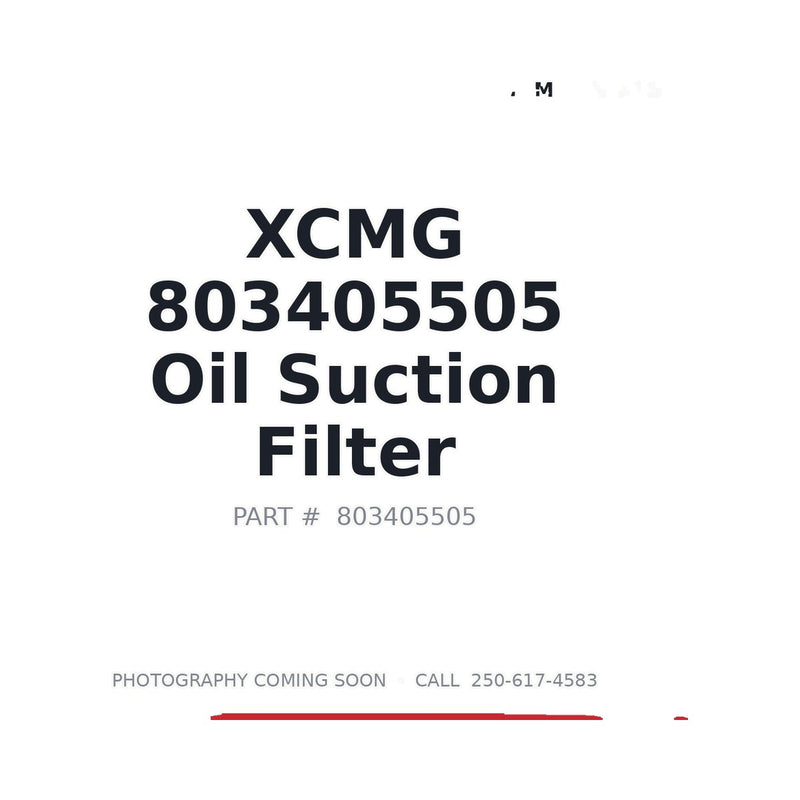 Genuine XCMG 803405505 EF-550-100 Hydraulic Suction Filter XE370DK XE400D