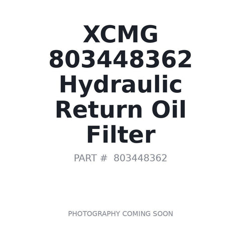XCMG 803448362 hydraulic return oil filter XGHL20-800x10-01 for loaders and excavators