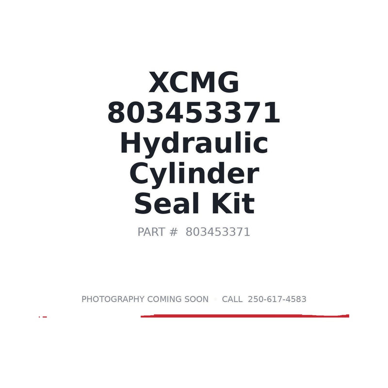 Genuine XCMG 803453371 Seal Kit for GR2403 Motor Grader