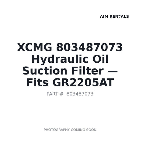 XCMG 803487073 hydraulic oil suction filter for GR165 GR215 GR2205AT motor grader