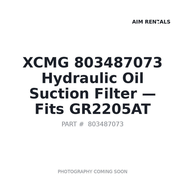 XCMG 803487073 hydraulic oil suction filter for GR165 GR215 GR2205AT motor grader