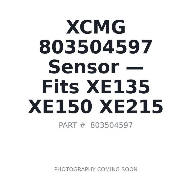 803504597 XCMG Sensors