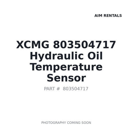 XCMG 803504717 Hydraulic Oil Temperature Sensor for XE215C XE380 Excavator