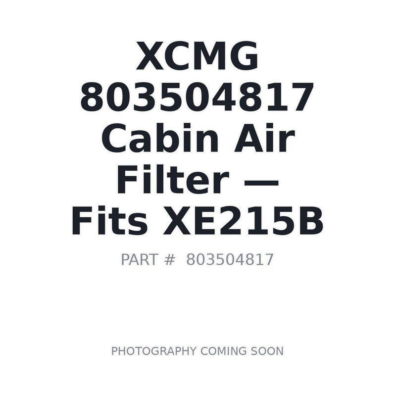 Genuine XCMG 803504817 cabin A/C air filter XE135B XE200D XE215 XE225BR XE335C
