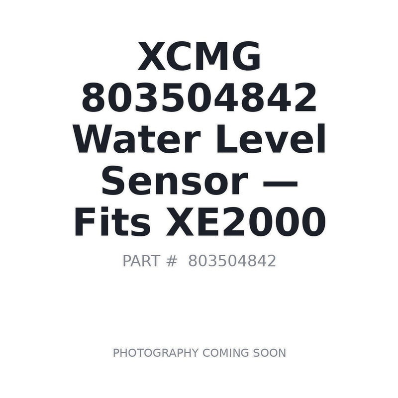 803504842 XCMG Sensors
