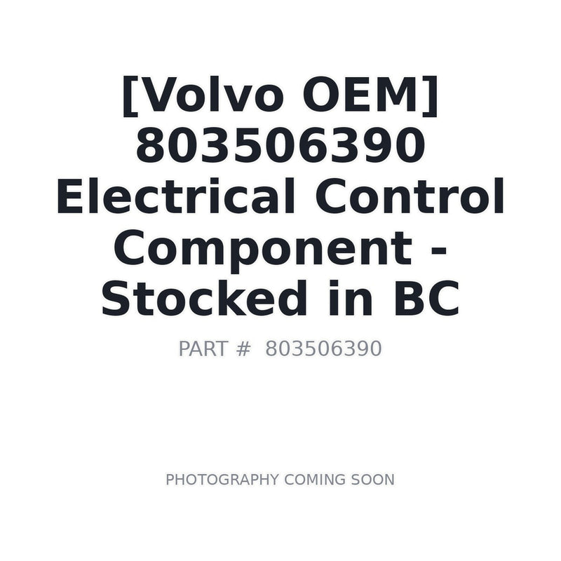803506390 Volvo Electrical