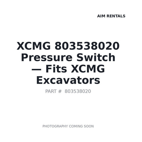 XCMG 803538020 pressure switch 1.5MPa for XE335C XE370 excavator