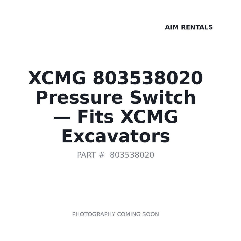 XCMG 803538020 pressure switch 1.5MPa for XE335C XE370 excavator