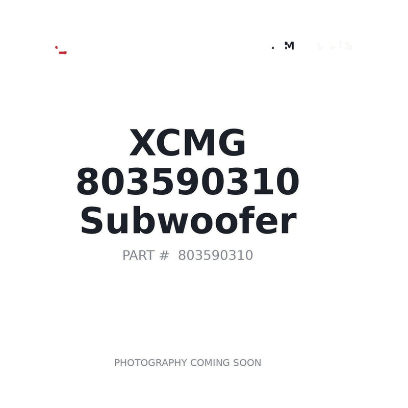 Genuine XCMG 803590310 Bass Horn Subwoofer for ZL50GN Wheel Loader — stocked Prince George BC
