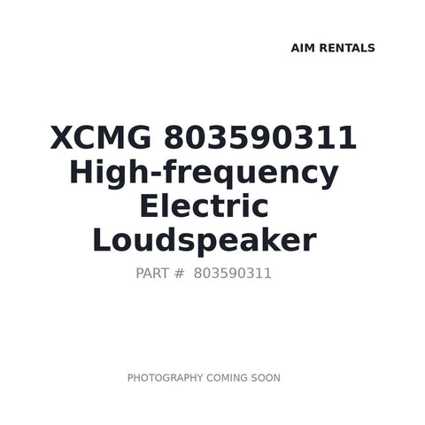 Genuine XCMG 803590311 High-Frequency Loudspeaker for ZL50GN Wheel Loader — stocked Prince George BC