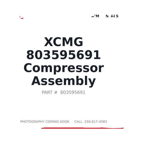 Genuine XCMG 803595691 AC Compressor for XE215C Crawler Excavator