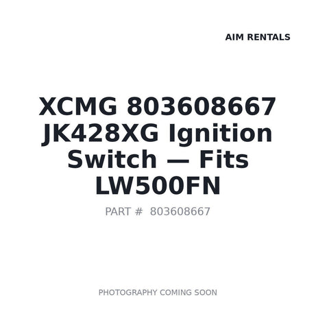 Genuine XCMG 803608667 JK428XG Ignition Switch for LW500FN ZL50GN ZL30G excavators