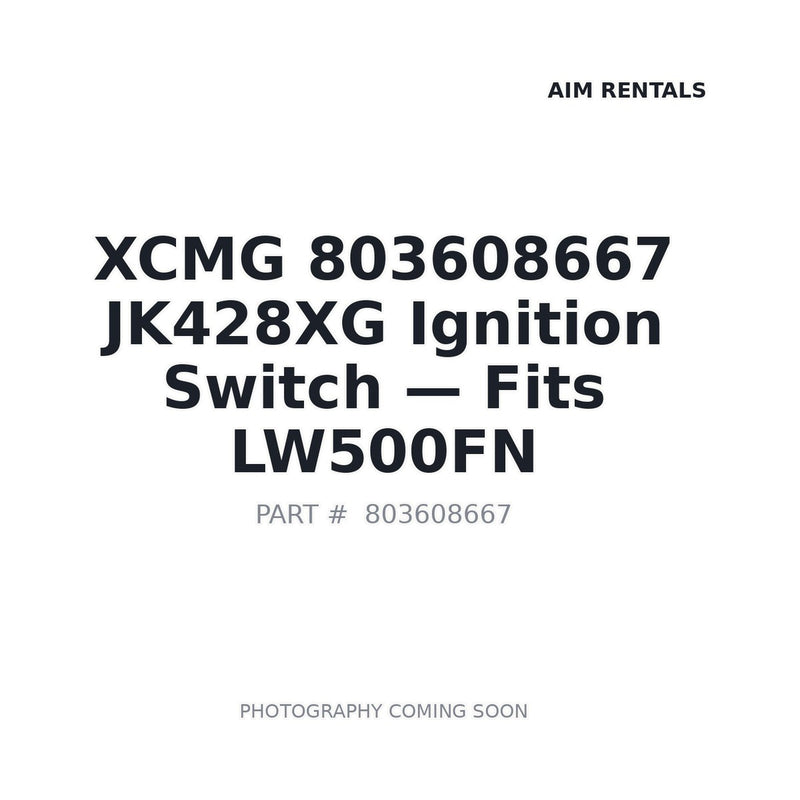 Genuine XCMG 803608667 JK428XG Ignition Switch for LW500FN ZL50GN ZL30G excavators