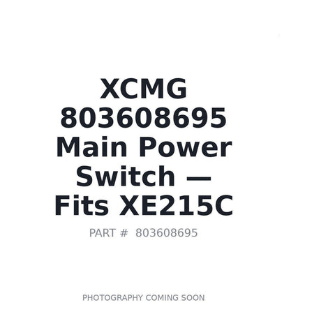 XCMG 803608695 Electrical Switch for XE135B XE200 XE215C XE335C Excavator