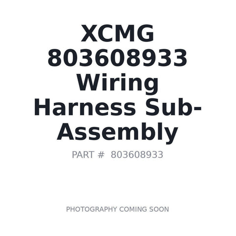 Genuine XCMG 803608933 Wiring Harness Sub-Assembly for XE370CA XE490D excavator