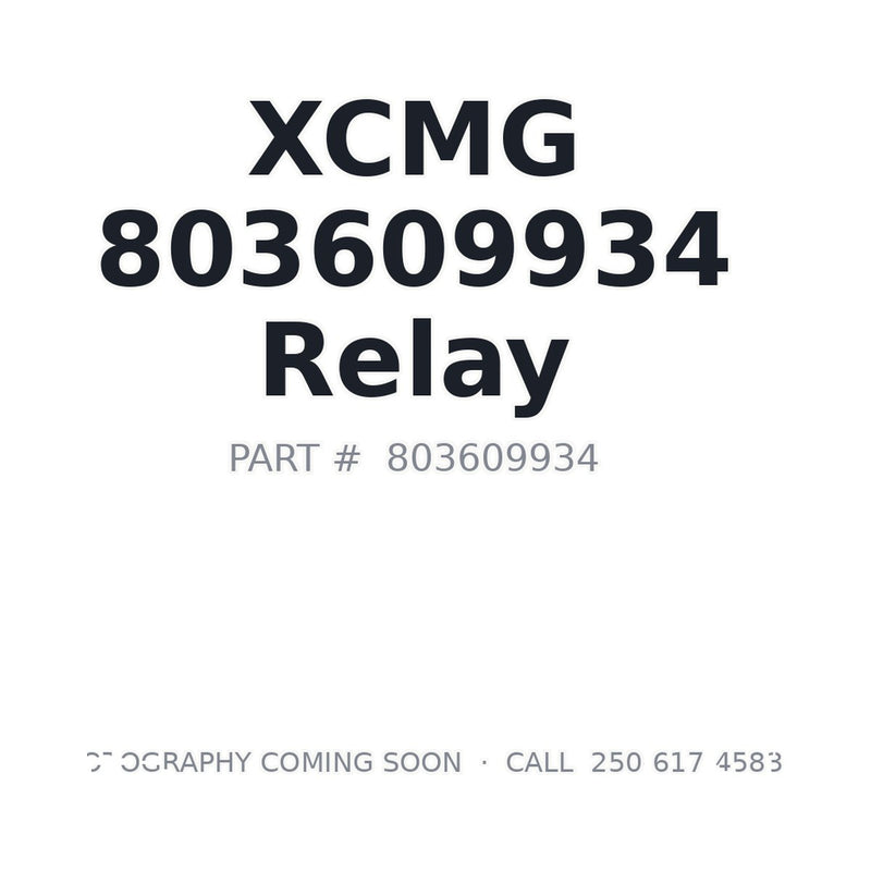 XCMG 803609934 relay for XE150B XE150D XE135C excavator
