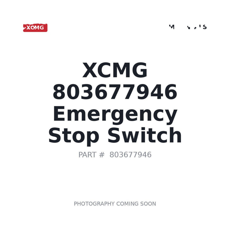 XCMG 803677946 Emergency Stop Switch Sensor for XE215D Excavator