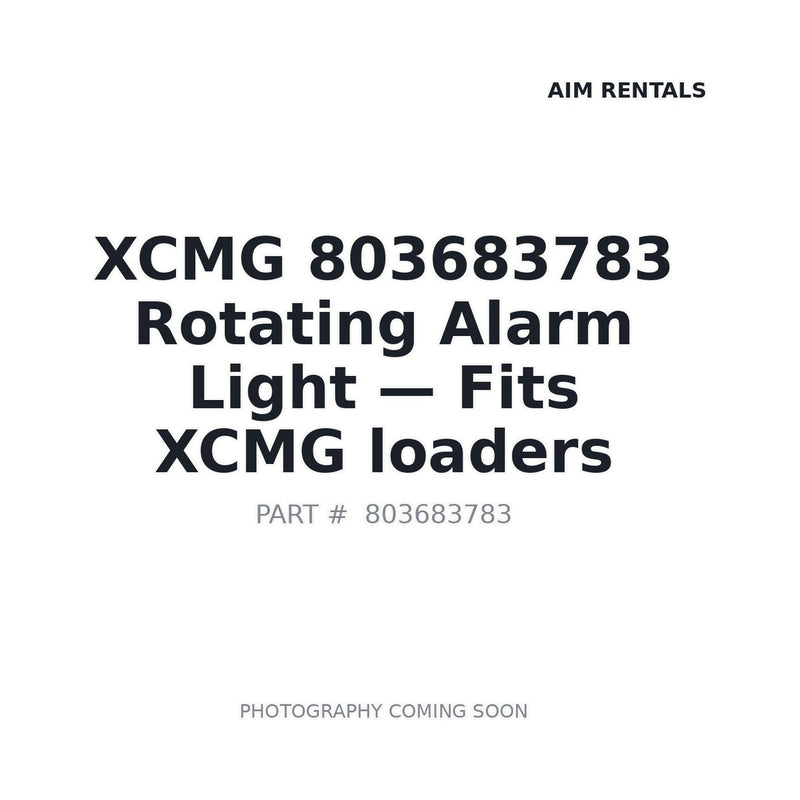 Genuine XCMG 803683783 rotating alarm light LED beacon B50.00.LMVLED LW700K
