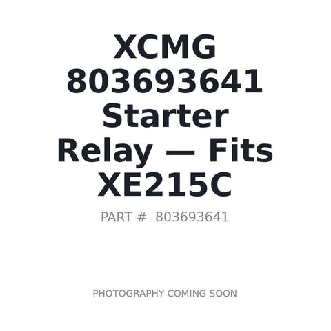 XCMG 803693641 24V Relay GR215A XE155D XE215C XE335C