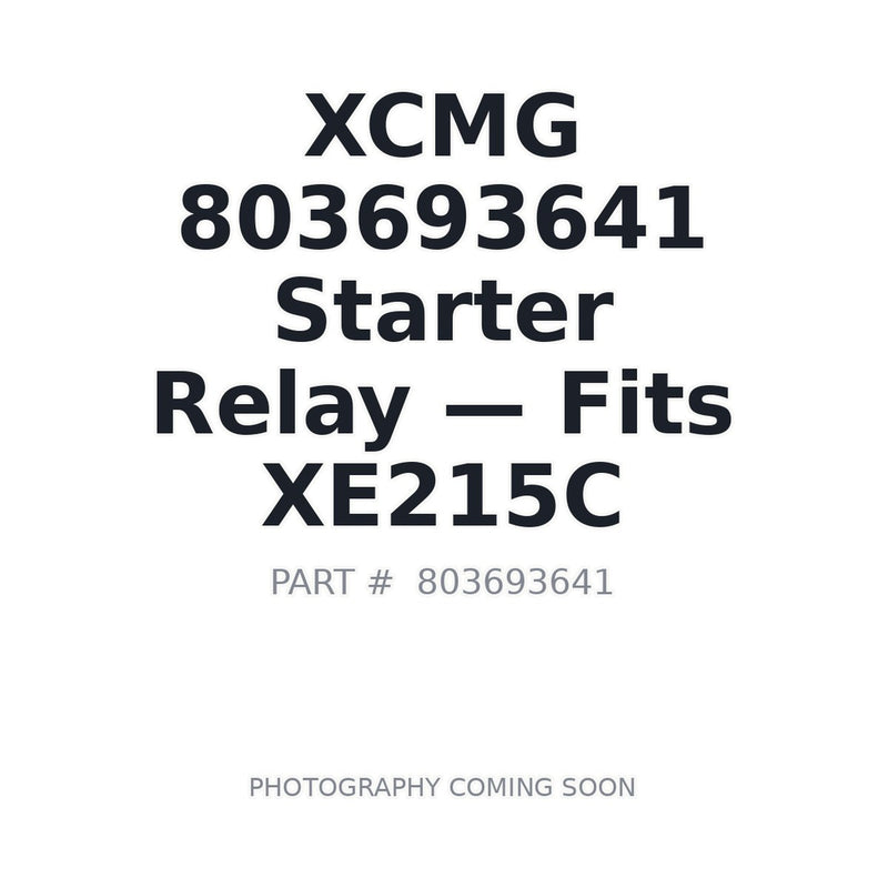 XCMG 803693641 24V Relay GR215A XE155D XE215C XE335C
