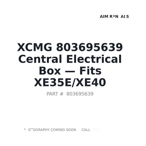 XCMG 803695639 electrical component for XE35E XE35U XE40 mini excavator