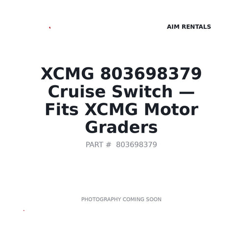 XCMG 803698379 Switch for XCMG Motor Grader Cab Control